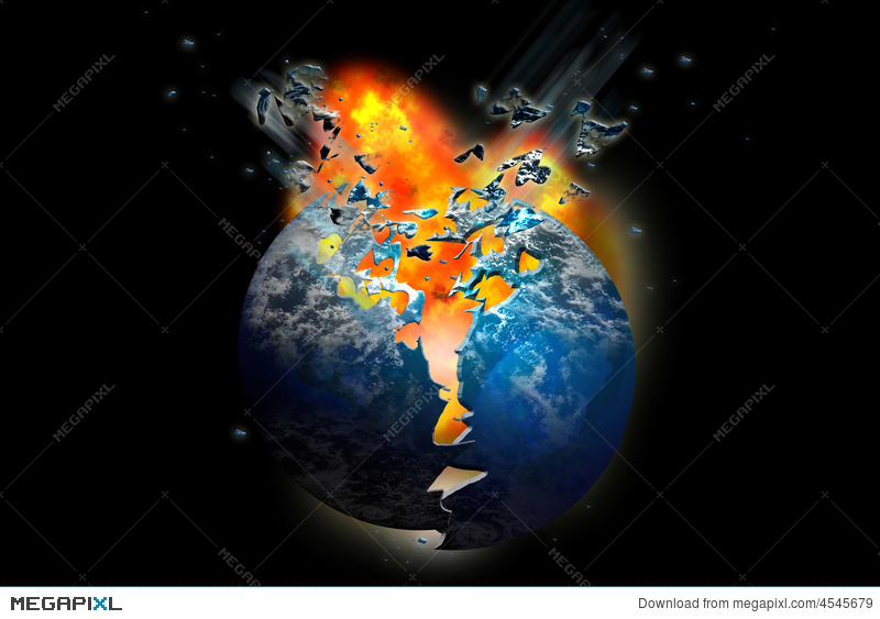 Earth exploding